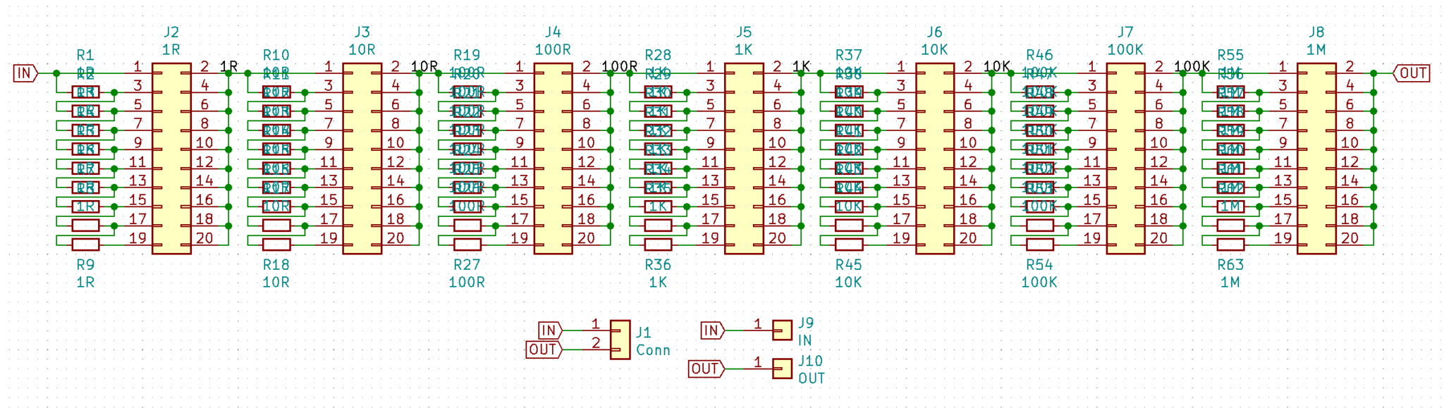 Resistor Decade Qetesh's Workbench